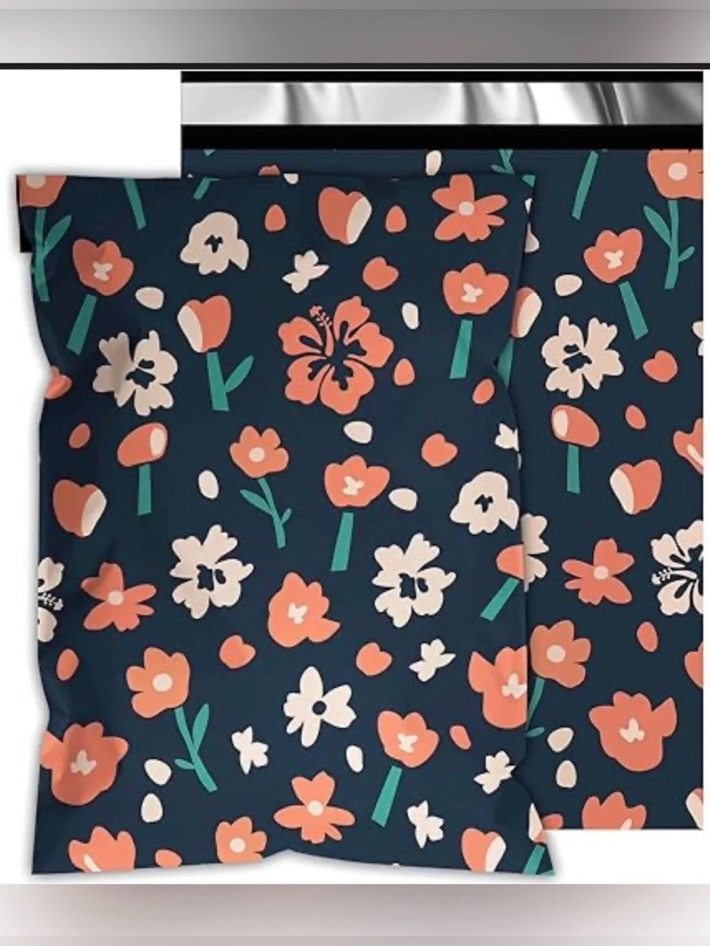 25 6” x 9” Floral  Poly Mailers
New With Tags